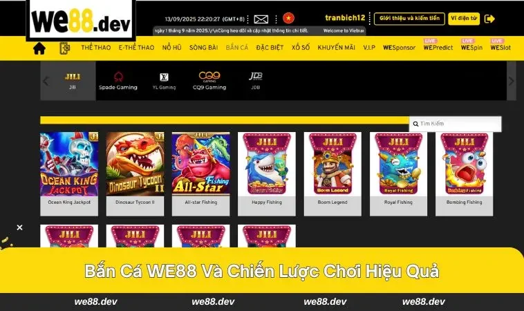 Bắn Cá WE88 3 Giây phút thăng hoa cùng phần thưởng lớn