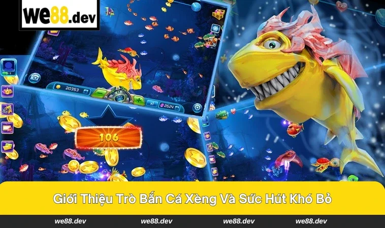 Bắn Cá Xèng - Trò Chơi Giải Trí Vui, Thưởng To Ngay Tại Nhà 1 Giao diện trò chơi đầy màu sắc và vui nhộn.