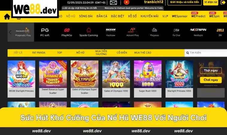 Nổ Hũ WE88 1 Khoảnh khắc bùng nổ khi quay trúng jackpot